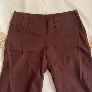 Lowrise linen trousers